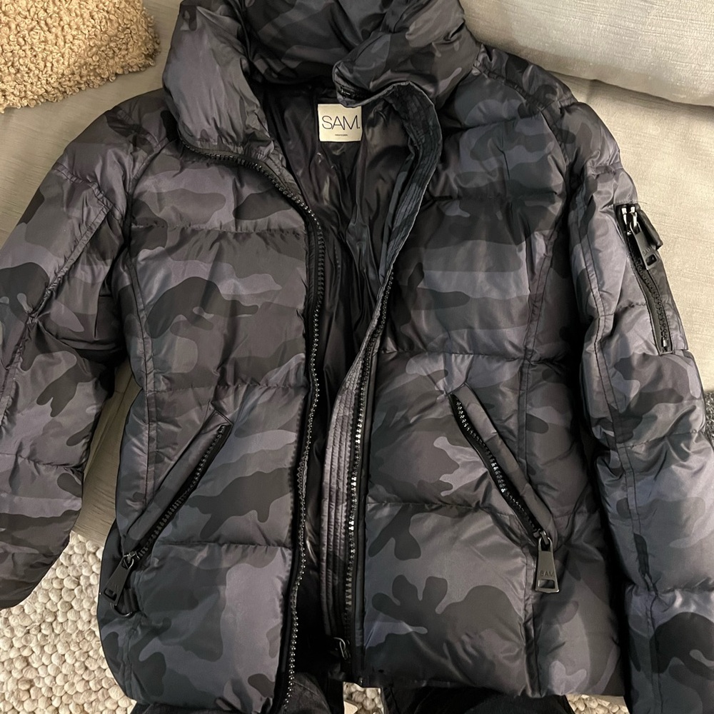 SAM camo puffer jacket